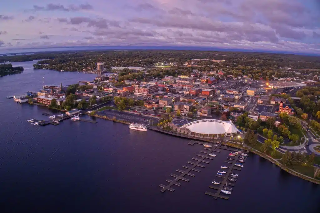 Kenora Harbourfront on Lake of the Woods.