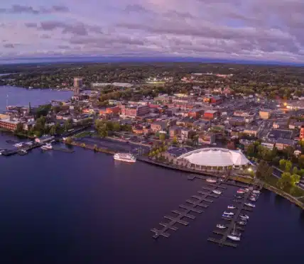 Kenora Harbourfront on Lake of the Woods.