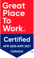 Great Place to Work Certified badge (April 2026) issued by Great Place to Work Canada — recognizing FSET as a certified great workplace.